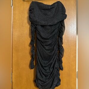 black sparkly dress
